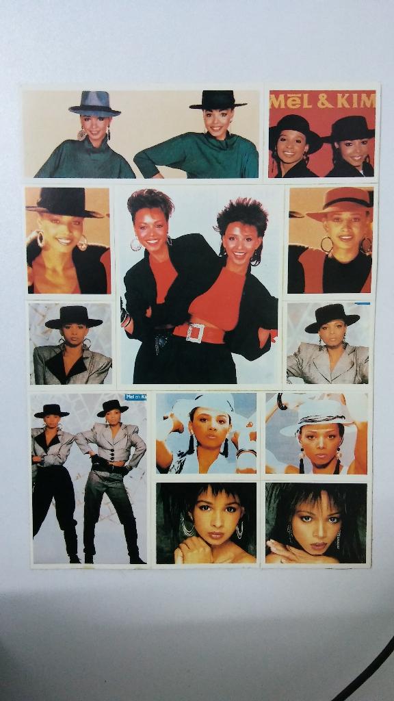 Mel & Kim Appleby popduo duo muziek sticker stickervel, Verzamelen, Ophalen of Verzenden, Zo goed als nieuw, Film, Tv of Omroep