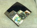 Vintage broche met abalone, Verzenden, Broche, Met edelsteen