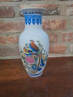 Vintage Chinese vaas vogel bloemen, Antiek en Kunst, Ophalen of Verzenden