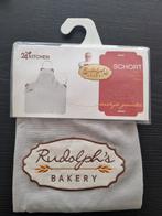 Rudolph's Bakery keukenschort, Huis en Inrichting, Ophalen of Verzenden, Nieuw, Grijs, Schort
