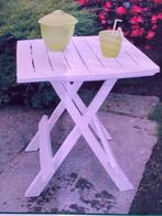 Stijlvolle Balkon-/Tuintafel met 2 Klapstoelen – NIEUW €65, Ophalen, Nieuw, Kunststof, Inklapbaar