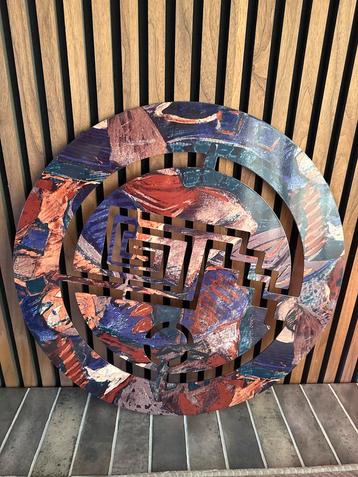 Vintage Metalen Wanddecoratie beschikbaar voor biedingen