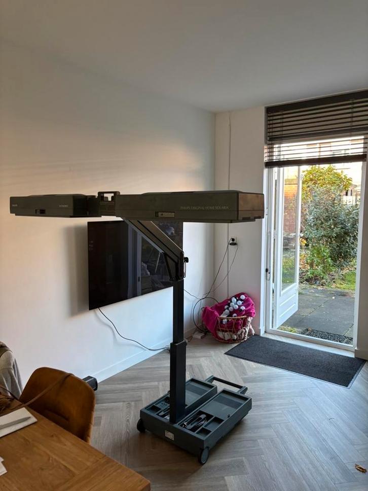 Philips Sunmobile Inklapbare Zonnebank, Witgoed en Apparatuur, Zonnebanken en Gezichtsbruiners, Gebruikt, Zonnebank enkelzijdig