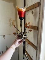 2x wandlamp rode tulp, Huis en Inrichting, Lampen | Wandlampen, Ophalen, Zo goed als nieuw