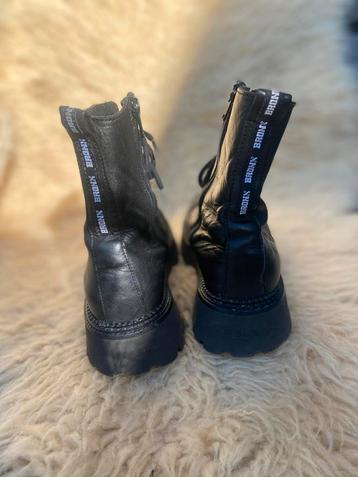 Bronx - zwarte boots, laarzen met veters maat 38 beschikbaar voor biedingen