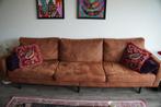 Bank Collin 4-zits - cognac, Ophalen, 250 tot 300 cm, Lederlook, 75 tot 100 cm