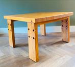 Vintage 70-80s Massief Houten Salontafel, Ophalen, Gebruikt, 50 tot 100 cm, 50 tot 100 cm