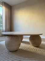 Actie! Travertin salontafel tafel is op voorraad, Huis en Inrichting, Tafels | Salontafels, Ophalen, Overige materialen, Rond