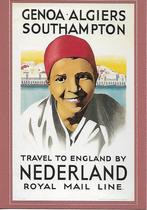 Stoomvaart Maatschappij "Nederland" (reclamekaart), Verzamelen, Ophalen of Verzenden, Nieuw, Motorboot, Kaart, Foto of Prent