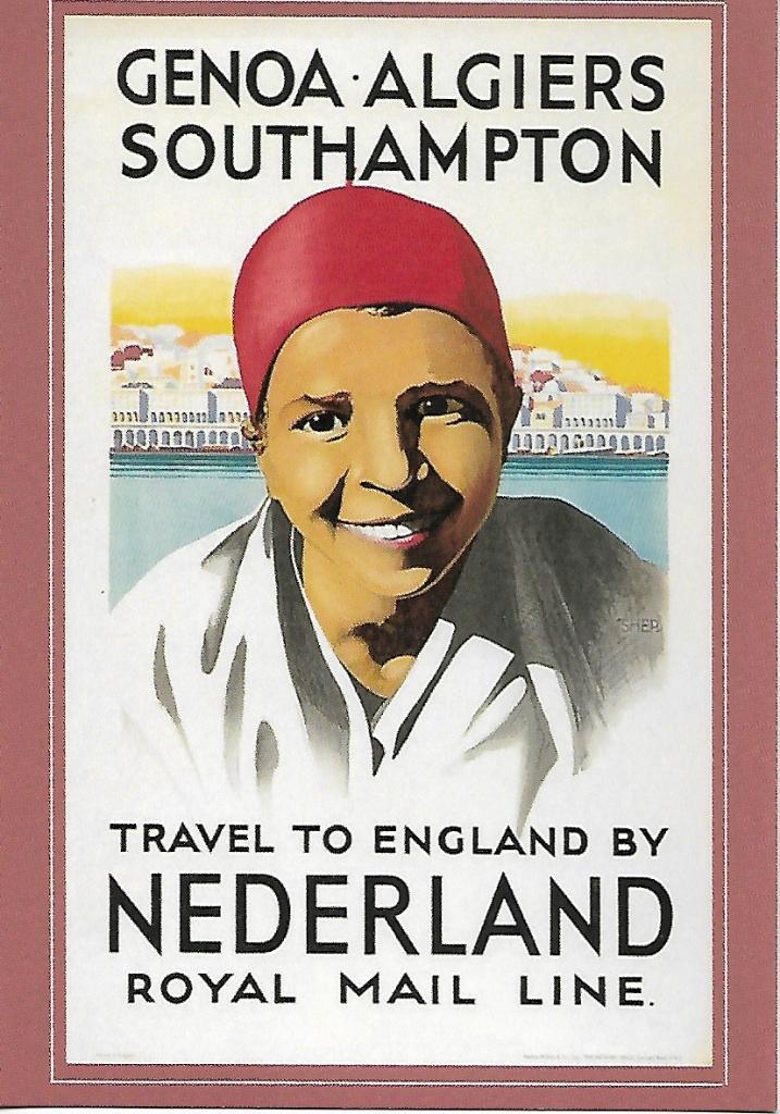 Stoomvaart Maatschappij "Nederland" (reclamekaart), Verzamelen, Scheepvaart, Nieuw, Kaart, Foto of Prent, Motorboot, Ophalen of Verzenden