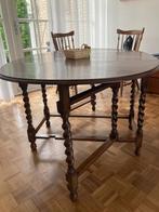 Engelse “Gate-leg” tafel, Huis en Inrichting, Tafels | Eettafels, Ophalen, Gebruikt, Eikenhout, Vijf personen of meer