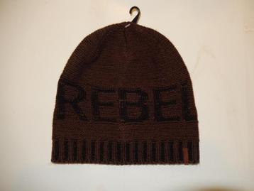 Nieuw Barts bruin gebreide rebel kindermuts maat 53 /4 jaar beschikbaar voor biedingen