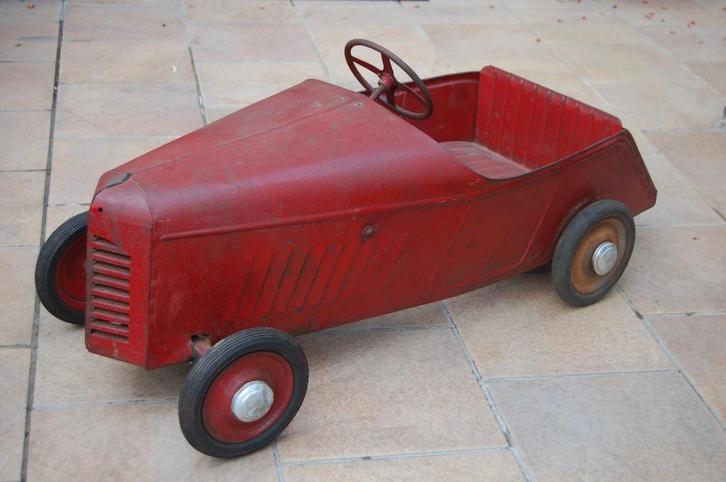 zeldzame antiek eureka trapauto uit 1948 speelgoed, Antiek en Kunst, Antiek | Speelgoed, Ophalen