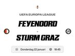 Feyenoord- Sturm Graz vak W4, Tickets en Kaartjes, Seizoenskaart, Eén persoon, Juli