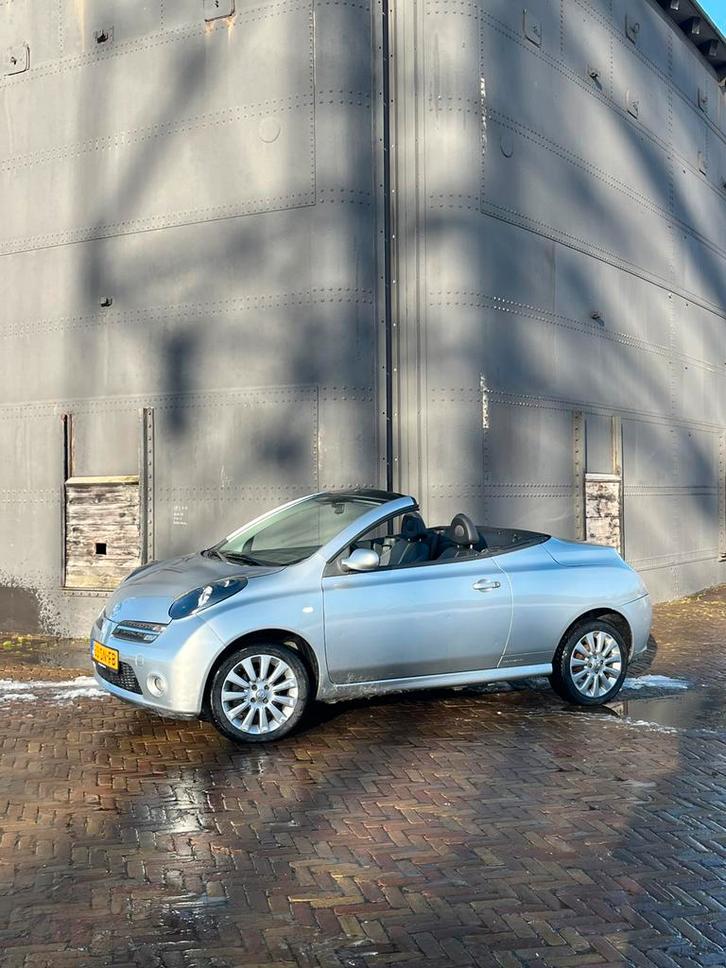 Nissan Micra 1.6 C+C 2006 Grijs Nieuwe APK, Auto's, Nissan, Bedrijf, Micra, Benzine, D, Cabriolet, Handgeschakeld, Origineel Nederlands