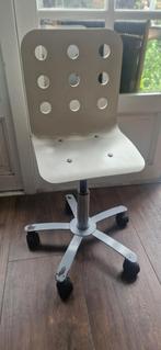 Ikea Kinderbureaustoel, Ophalen, Gebruikt, Wit, Bureaustoel