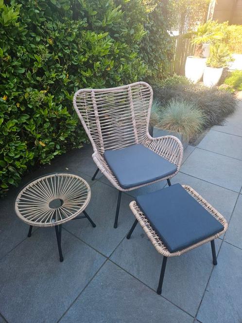 Le Sud Monte Carlo tuinset, Tuin en Terras, Tuinstoelen, Zo goed als nieuw, Wicker, Ophalen