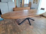 Mooie ovale mangohouten eetkamertafel 3 meter lang., Ophalen, Gebruikt, 100 tot 150 cm, 200 cm of meer