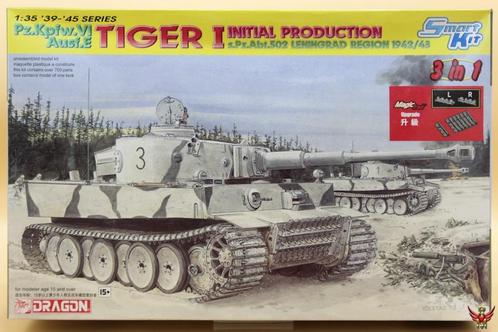 ROWASP | Dragon 1/35 Tiger I Initial Production, Hobby en Vrije tijd, Modelbouw | Auto's en Voertuigen, Nieuw, Tank, 1:32 tot 1:50