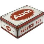 Audi logo service box voorraadblik reclame koektrommel blik
