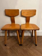 2x Vintage houten schoolstoeltjes, Ophalen, Gebruikt, Stoel(en)
