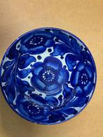 Keramieken schaal blauw wit oogstrelend 35 cm doorsnede 12,5, Huis en Inrichting, Keuken | Servies, Keramiek, Ophalen of Verzenden