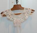 FRANS OUD FILLIGREIN KANT KRAAG(VOOR PASPOP) ROZE STRIKLINT, Verzenden