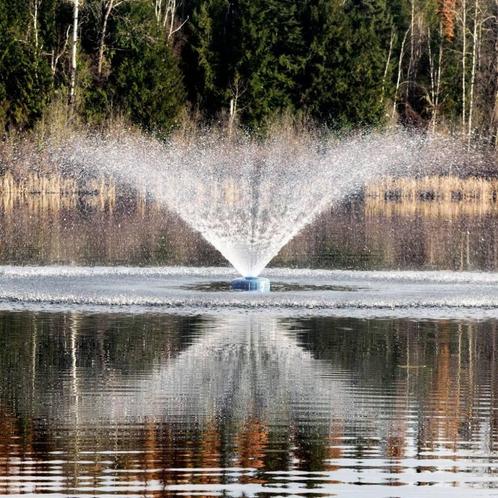 Professionele fontein, vijverbeluchters 20- tot 55.000 ltr/u, Tuin en Terras, Waterpartijen en Fonteinen, Nieuw, Fontein, Overige materialen