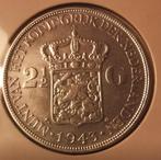 Koningin wilhelma rijksdaalder 1943, Ophalen of Verzenden, Koningin Wilhelmina, 2½ gulden, Losse munt