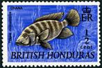 BRITS HONDURAS 6 - Dieren: vissen (tilapia), Ophalen of Verzenden, Postfris, Dier of Natuur