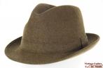 Vintage Gleufhoed A. Pesce di G. Pesce bruin haarvilt 56, Kleding | Heren, Hoed, Ophalen of Verzenden, 57 cm (M, 7⅛ inch) of minder