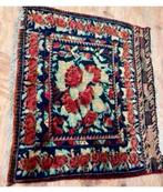 Handgemaakt antieke Oosters 1900 kleed kleedje 65x71 tapijt, Ophalen of Verzenden