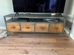 TV kast, Huis en Inrichting, Ophalen, 100 tot 150 cm, Zo goed als nieuw, Metaal