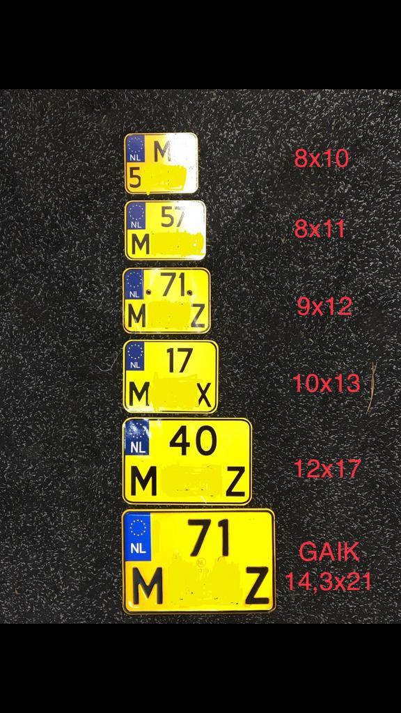 Kleine motor kentekenplaat.Enduro nummerplaat KTM  BÈTA T7', Motoren, Tuning en Styling, Ophalen of Verzenden