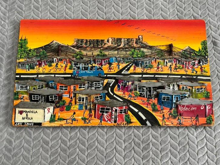 Zuid-Afrikaans Township kunstwerk van gerecyclede materialen, Antiek en Kunst, Kunst | Niet-Westerse kunst, Ophalen of Verzenden