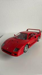 Modelauto 1:18 burago Ferrari F40 rood op standaard, Ophalen of Verzenden, Zo goed als nieuw, Bburago