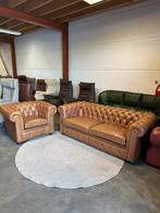 Cognac kleur chesterfield set bankstel bank fauteuil ZGAN, Huis en Inrichting, Fauteuils, 2871SK, Klassieke, Mariansoliak8@gmail.com