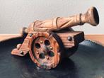Vintage handgesneten houten Canon, Ophalen of Verzenden, Zo goed als nieuw