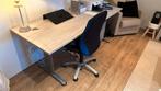 Mooi bureauset. Bureau in hoogte vestelbaar,Stoel,ladekast, Ophalen, Zo goed als nieuw
