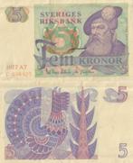 ZWEDEN 1977 5 kronor #51d1 UNC, Verzenden, Overige landen, Los biljet