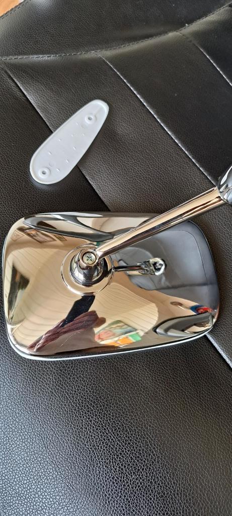 Oldtimer Spiegel Groot met witte rand. Nieuw, Auto diversen, Auto-accessoires, Nieuw, Ophalen of Verzenden