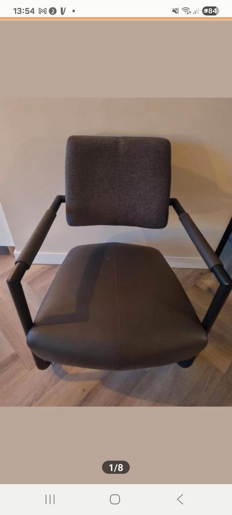 Mooie Xooon Zeno fauteuil - donkergrijs, Huis en Inrichting, Stoelen, Zo goed als nieuw, Eén, Stof, Grijs, Ophalen