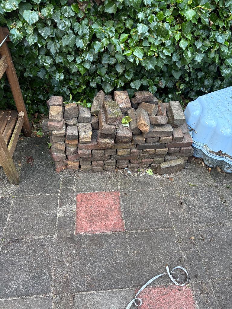 Oude Waal tegels tuin, Tuin en Terras, Tegels en Klinkers, Ophalen, Gebruikt, Minder dan 5 m², Beton