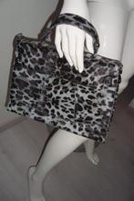 LEUKE GRIJS/ZWARTE TIJGERPRINT TAS, Sieraden, Tassen en Uiterlijk, Tassen | Damestassen, Verzenden, Zo goed als nieuw, Grijs, Handtas