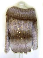 pluizig nep bont trui jurk pailetten kraag winter warm boho, Kleding | Dames, Overige kleuren, Verzenden, Maat 42/44 (L), Nieuw