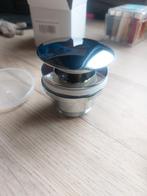 Wastafel Afvoerplug met Drukbediening - Nieuw, Ophalen of Verzenden, Nieuw, Chroom, Wastafel