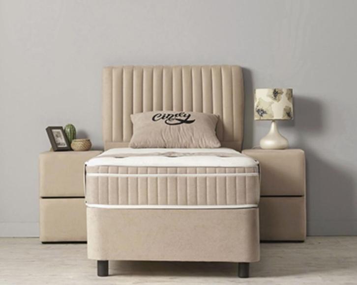 Opbergboxspring Cindy 1 pers. Dreambedden, Huis en Inrichting, Slaapkamer | Boxsprings, Nieuw, 90 cm, 200 cm, Eenpersoons, Ophalen of Verzenden