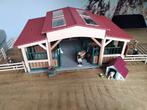 Schleich Manege met paarden, veulens, verzorger hond met hok, Verzamelen, Speelgoed, Ophalen of Verzenden, Zo goed als nieuw
