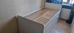 Ikea SLÄKT bed 90x200 met lades - Zo goed als nieuw!, Huis en Inrichting, Ophalen, 90 cm, Eenpersoons, Wit