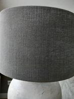 Donkergrijze stoffen lampenkap te koop 40 x 22 cm, Ophalen, Gebruikt, 25 tot 50 cm, Rond